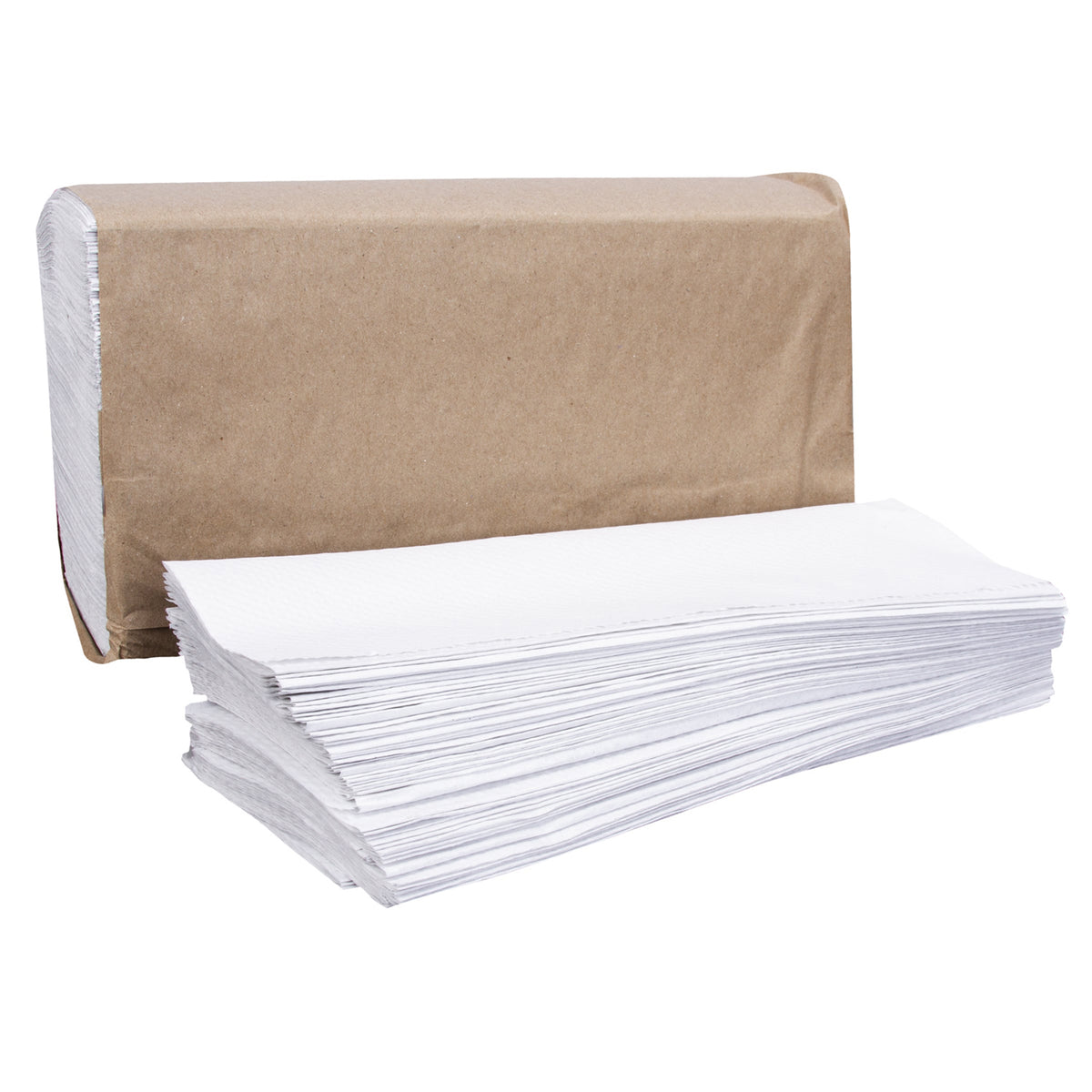 Right Choice® Paper Multifold Towel 1-Ply, White, 9" x 9.45" (78000011)