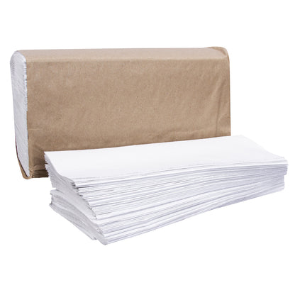 Right Choice® Paper Multifold Towel 1-Ply, White, 9" x 9.45" (78000011)
