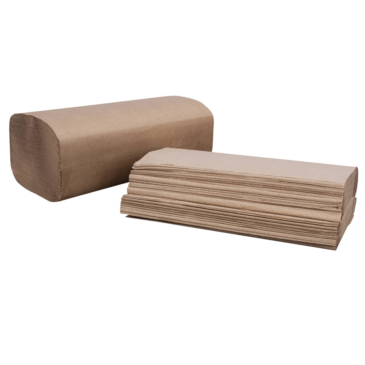 Right Choice® Paper Singlefold Towel 1-Ply, Kraft, 9" x 9.45" (78000013)