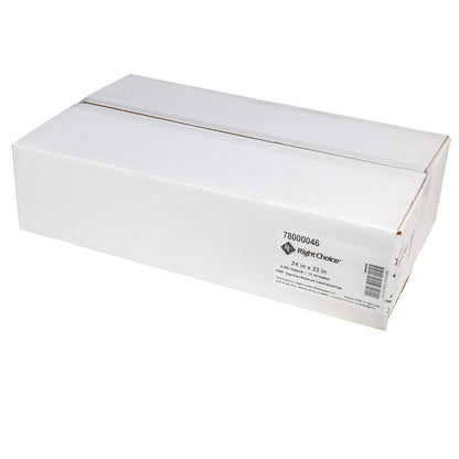 Right Choice HDPE Can Liner Roll 6 Micron, Natural, 12-16 Gallon, 24" x 33" (78000046)