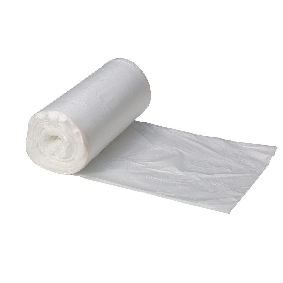 Right Choice HDPE Can Liner Roll 8 Micron, Natural, 12-16 Gallon, 24" x 33" (78000048)