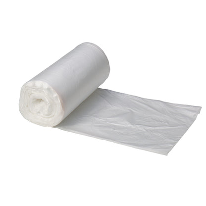 Right Choice HDPE Can Liner Roll 8 Micron, Natural, 12-16 Gallon, 24" x 33" (78000048)