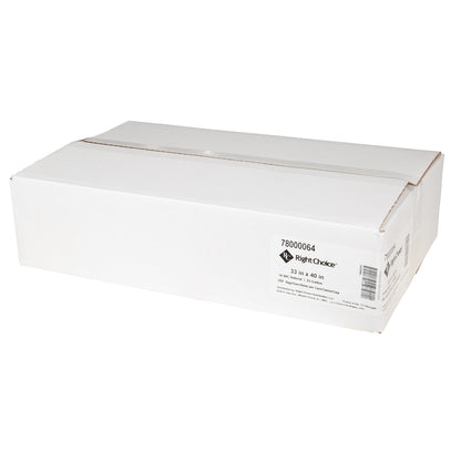 Right Choice HDPE Can Liner Roll 16 Micron, Natural, 33 Gallon, 33" x 40" (78000064)
