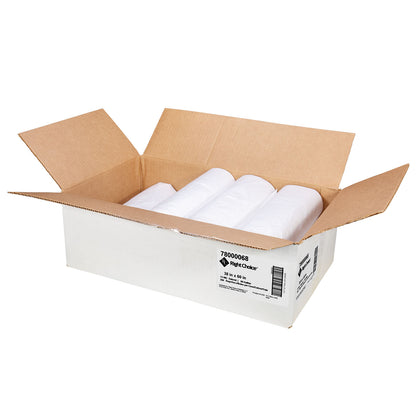 Right Choice HDPE Can Liner Roll 12 Micron, Natural, 60 Gallon, 38" x 60" (78000068)