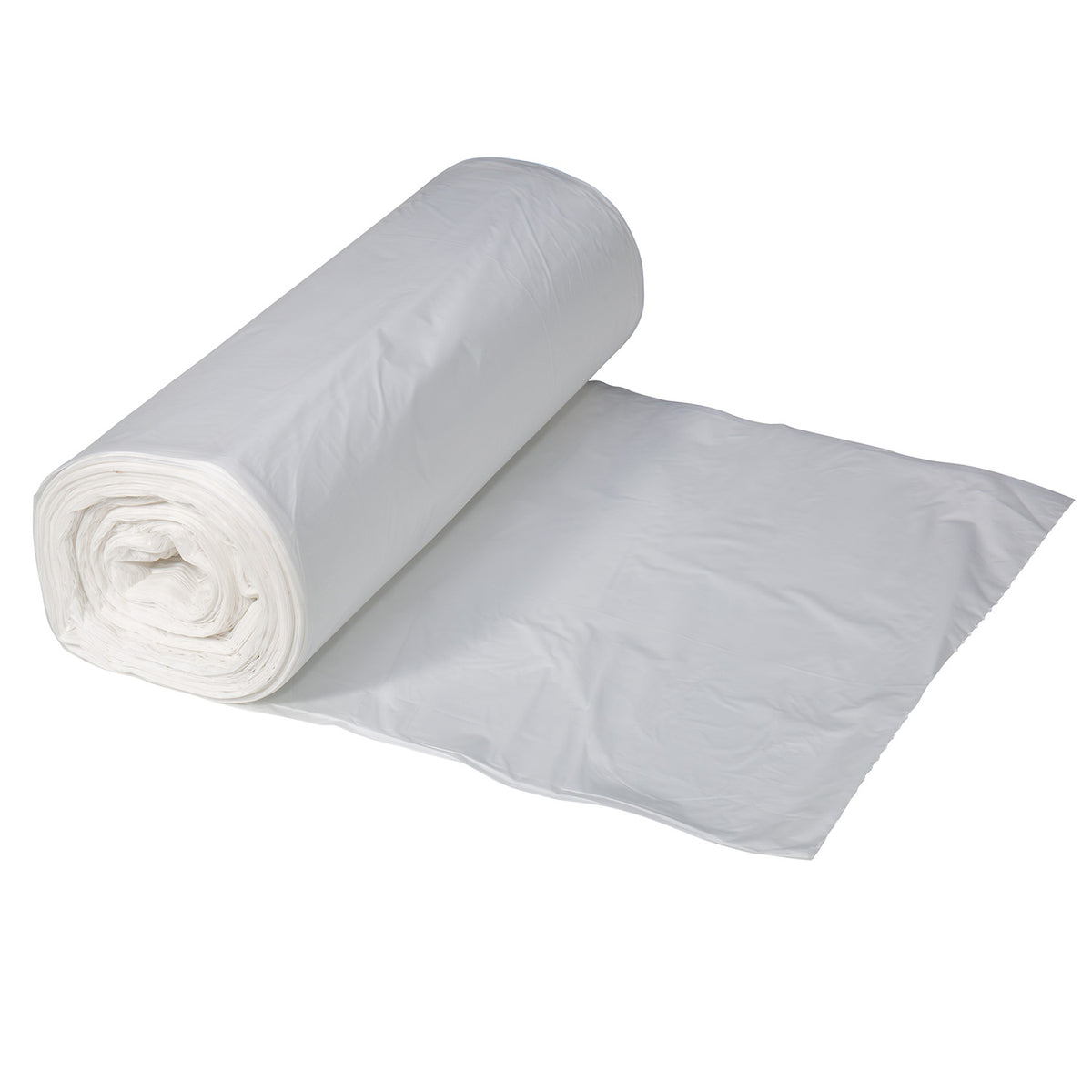 Right Choice HDPE Can Liner Roll 22 Micron, Natural, 40-45 Gallon, 40" x 48" (78000077)