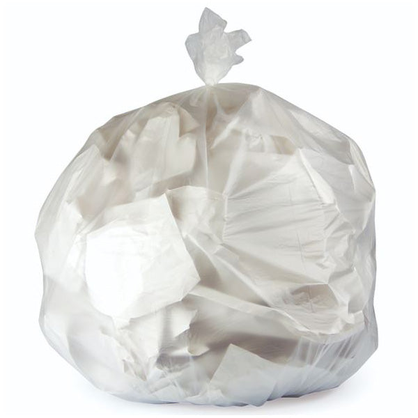 Right Choice HDPE Can Liner Roll 13 Micron, Natural, 33 Gallon, 33" x 40" (78000086)