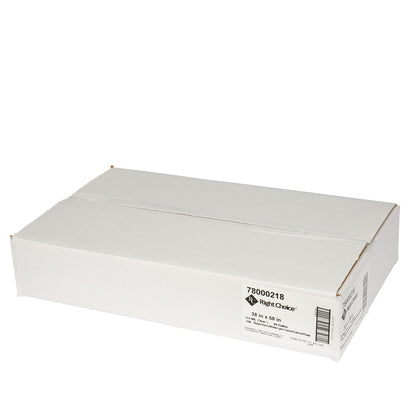Right Choice LDPE Can Liner Roll 0.9 Mil, Clear, 60 Gallon, 38" x 58" (78000218)