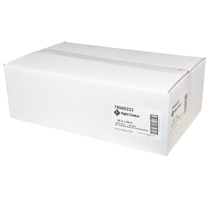 Right Choice LDPE Can Liner Roll 1.5 Mil, Clear, 60 Gallon, 38" x 58" (78000233)