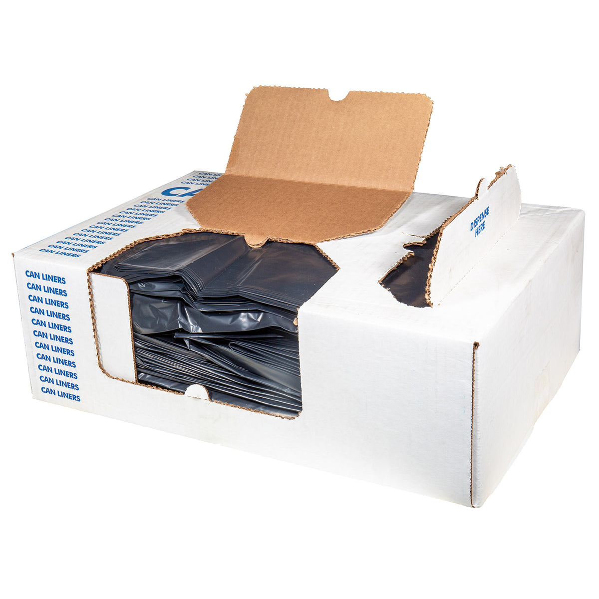 Right Choice LDPE Repro Can Liner 2 Mil, Black, 60 Gallon, 38" x 58" (78000236)