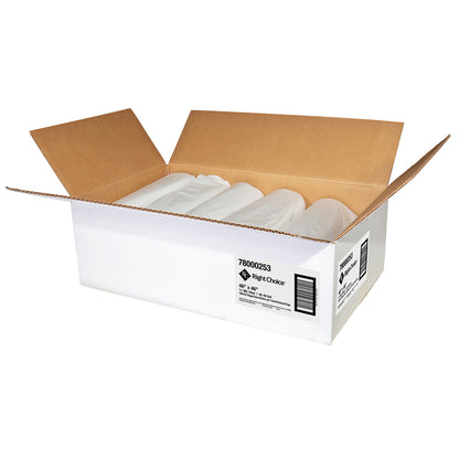 Right Choice® LLDPE Can Liner Roll 1.1 Mil, Clear, 40-45 Gallon, 40" x 46" (78000253)