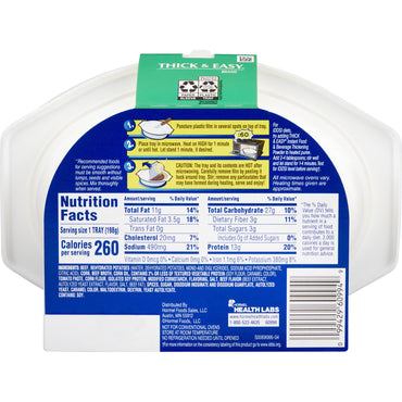 Thick & Easy® Purees Thickened Food 7 oz. Tray Beef with Potatoes / Corn Flavor Puree IDDSI Level 2 Mildly Thick (797228_CS)