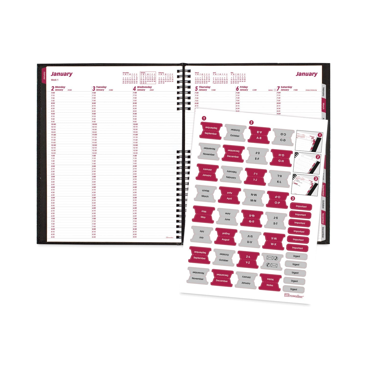 brownline-coilpro-weekly-appointment-book-in-columnar-format-num-redcb950cblk_3