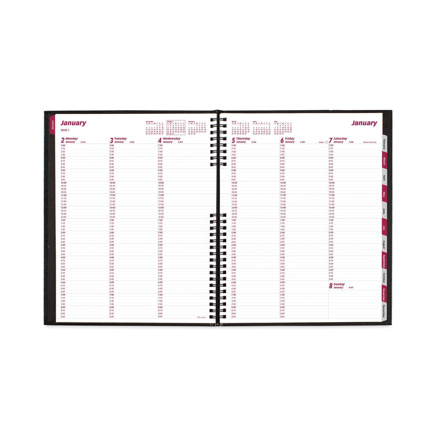 brownline-coilpro-weekly-appointment-book-in-columnar-format-num-redcb950cblk_4