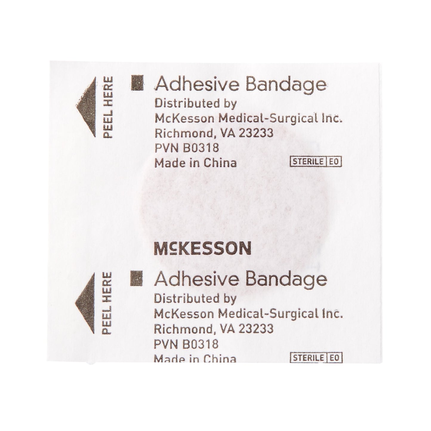 McKesson Adhesive Spot Bandage 1 Inch Fabric Round Tan Sterile (466870_BX)