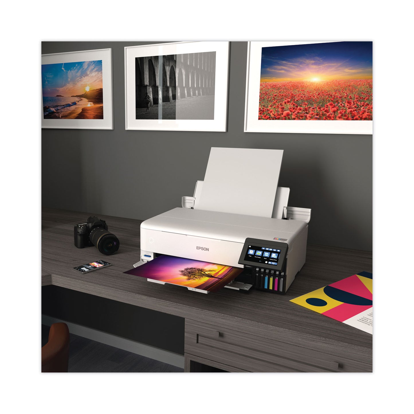 Epson® EcoTank Photo ET-8550 Special Edition All-in-One Supertank Printer, Copy/Print/Scan (EPSC11CJ21201C)