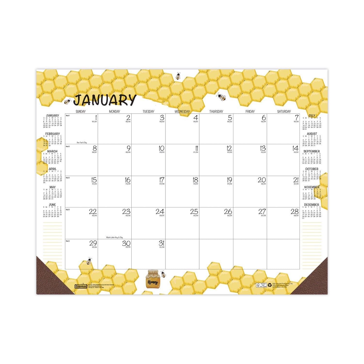 house-of-doolittle-recycled-honeycomb-desk-pad-calendar-num-hod1566_3