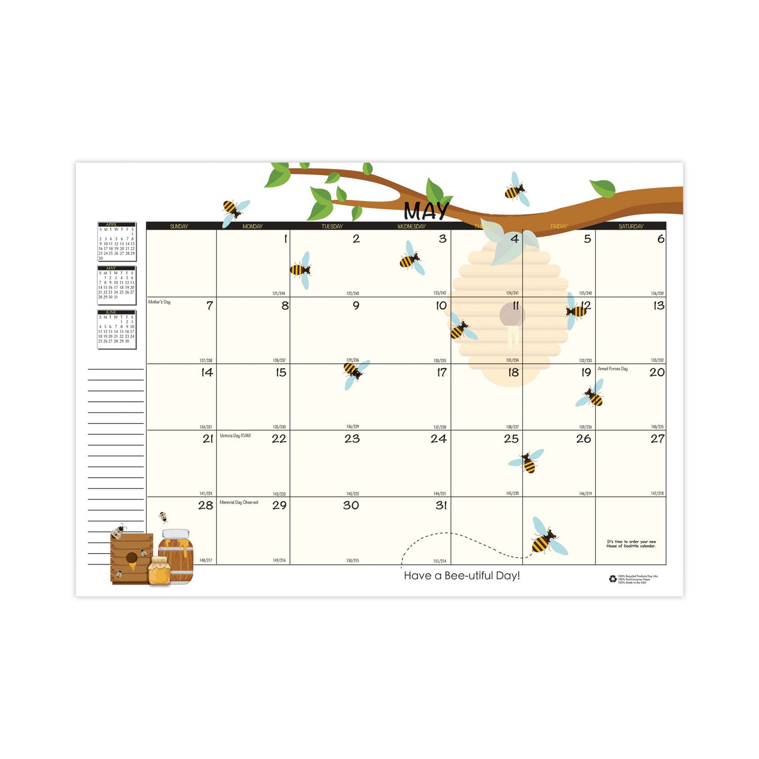house-of-doolittle-recycled-honeycomb-monthly-planner-num-hod26602_3