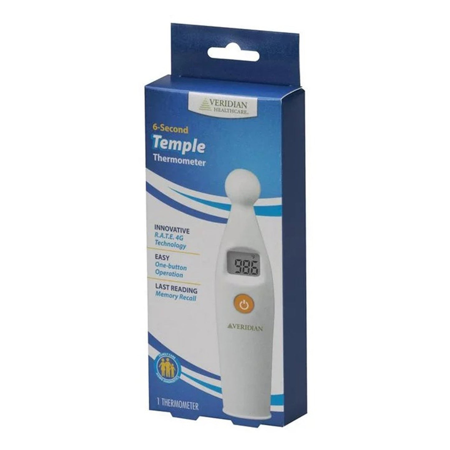 Veridian Temporal Contact Thermometer Temporal Probe Handheld (1237415_EA)