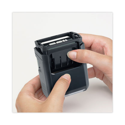 Trodat® Printy Custom Self-Inking Dater, 1.63" x 1", Black/Blue/Red (USSE4750)