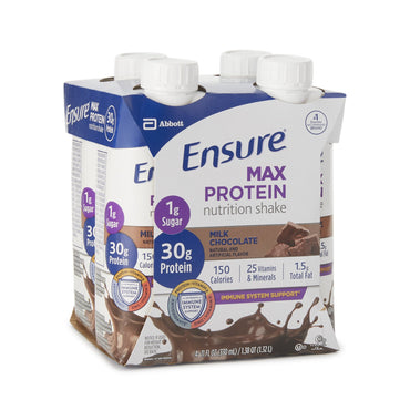 Ensure® Max Protein Nutrition Shake Oral Supplement Milk Chocolate Flavor Liquid 11 oz. Reclosable Carton (1102612_PK)