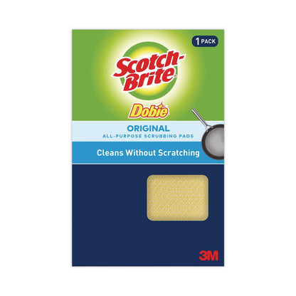 Scotch-Brite® Dobie All-Purpose Cleaning Pad, 3.15 x 4.95, 2.24" Thick, Yellow, 24/Carton (MMM56855)