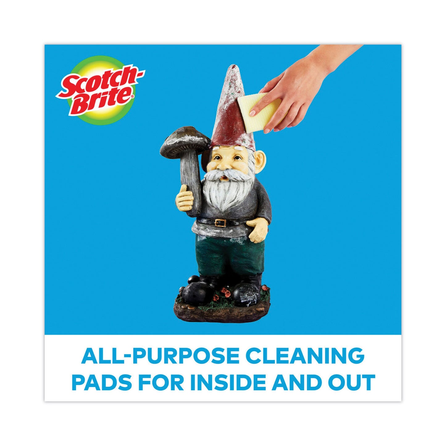 Scotch-Brite® Dobie All-Purpose Cleaning Pad, 3.15 x 4.95, 2.24" Thick, Yellow, 24/Carton (MMM56855)