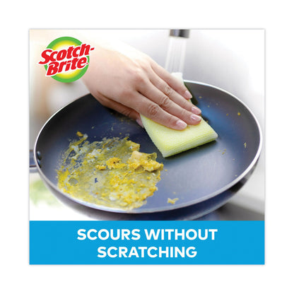 Scotch-Brite® Dobie All-Purpose Cleaning Pad, 3.15 x 4.95, 2.24" Thick, Yellow, 24/Carton (MMM56855)