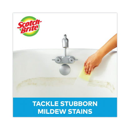 Scotch-Brite® Dobie All-Purpose Cleaning Pad, 3.15 x 4.95, 2.24" Thick, Yellow, 24/Carton (MMM56855)