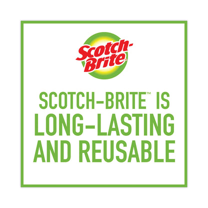 Scotch-Brite® Dobie All-Purpose Cleaning Pad, 3.15 x 4.95, 2.24" Thick, Yellow, 24/Carton (MMM56855)