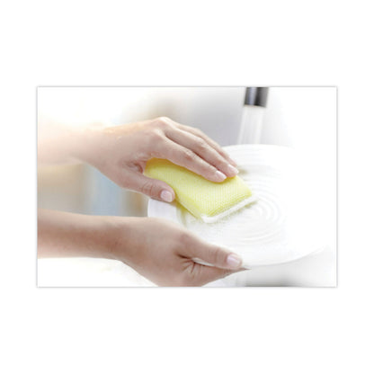 Scotch-Brite® Dobie All-Purpose Cleaning Pad, 3.15 x 4.95, 2.24" Thick, Yellow, 24/Carton (MMM56855)