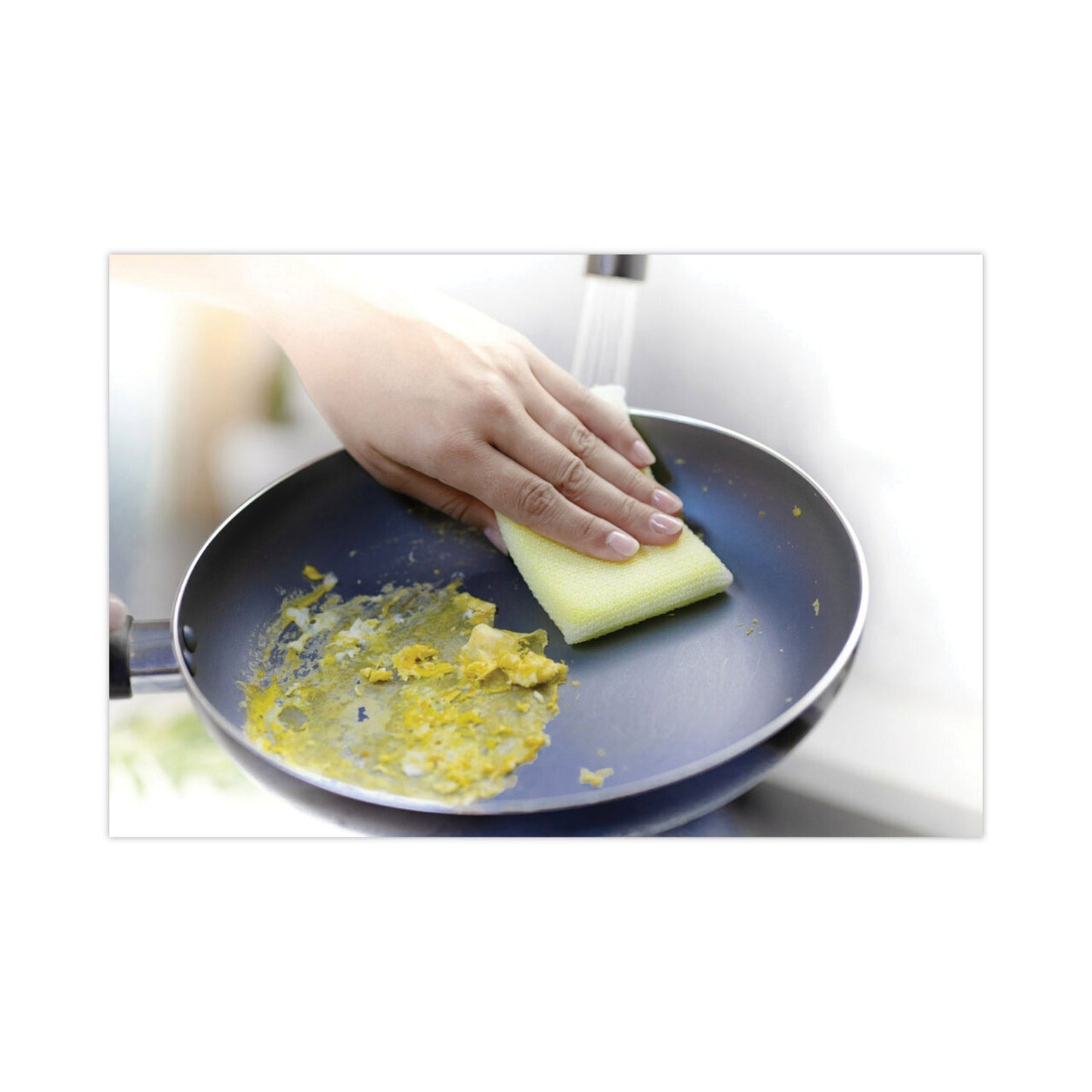 Scotch-Brite® Dobie All-Purpose Cleaning Pad, 3.15 x 4.95, 2.24" Thick, Yellow, 24/Carton (MMM56855)