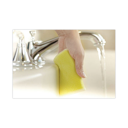 Scotch-Brite® Dobie All-Purpose Cleaning Pad, 3.15 x 4.95, 2.24" Thick, Yellow, 24/Carton (MMM56855)