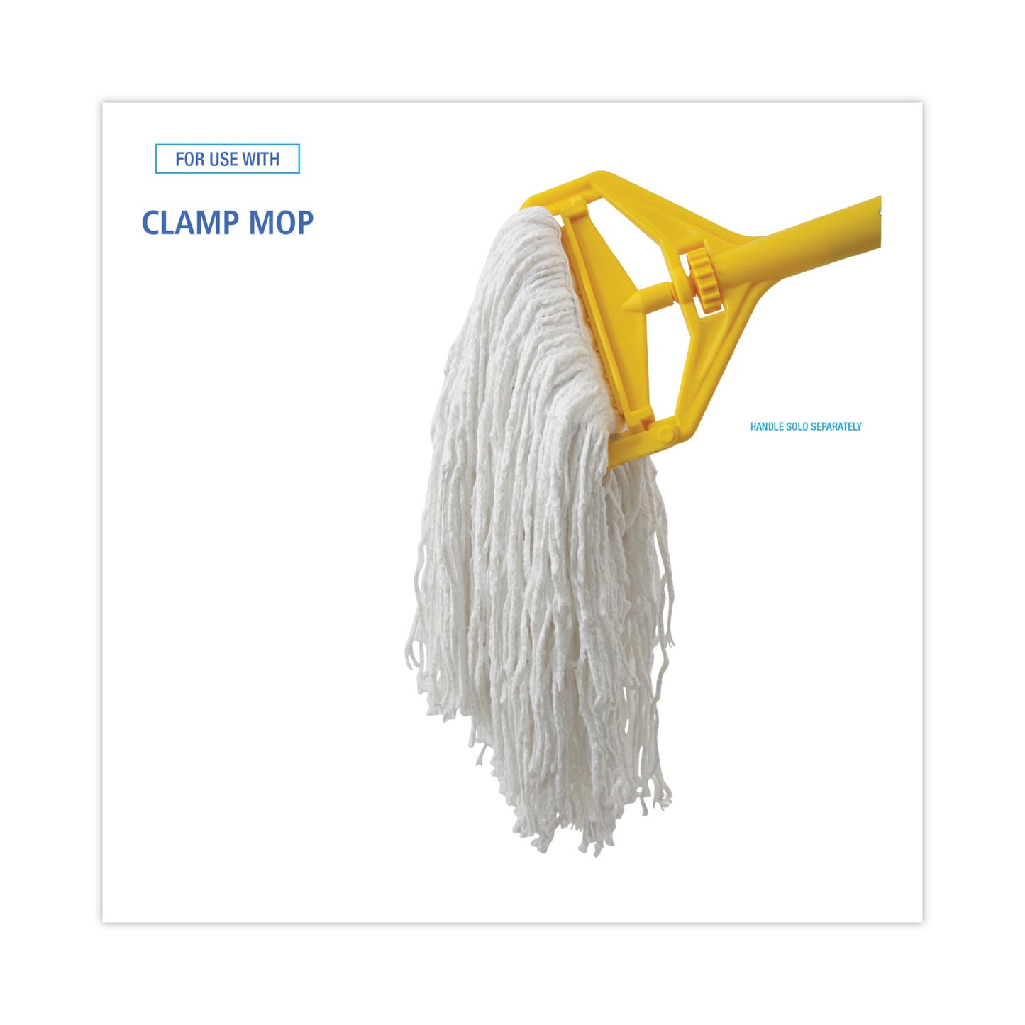 Boardwalk® Cut-End Wet Mop Heads, Rayon, White, 12/Carton (BWKRM03032S)