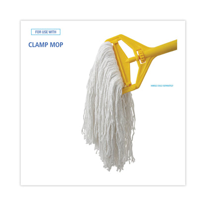 Boardwalk® Cut-End Wet Mop Heads, Rayon, White, 12/Carton (BWKRM03032S)
