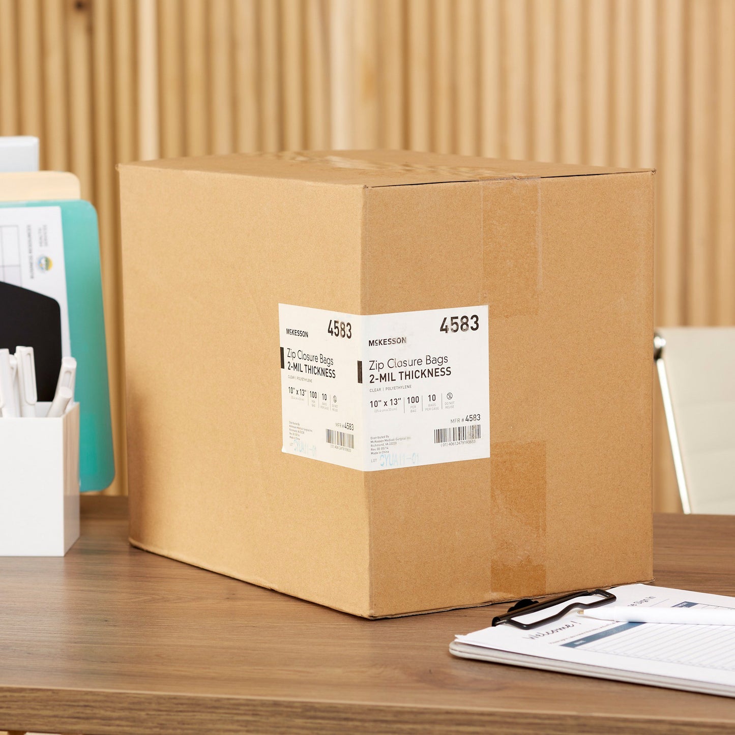 McKesson Reclosable Bag 10 X 13 Inch Polyethylene Clear Zipper Closure (864520_CS)