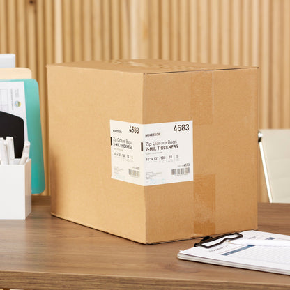 McKesson Reclosable Bag 10 X 13 Inch Polyethylene Clear Zipper Closure (864520_CS)