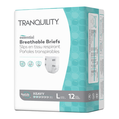 Tranquility® Essential Unisex Incontinence Brief Large Disposable Heavy Absorbency (1188955_BG)