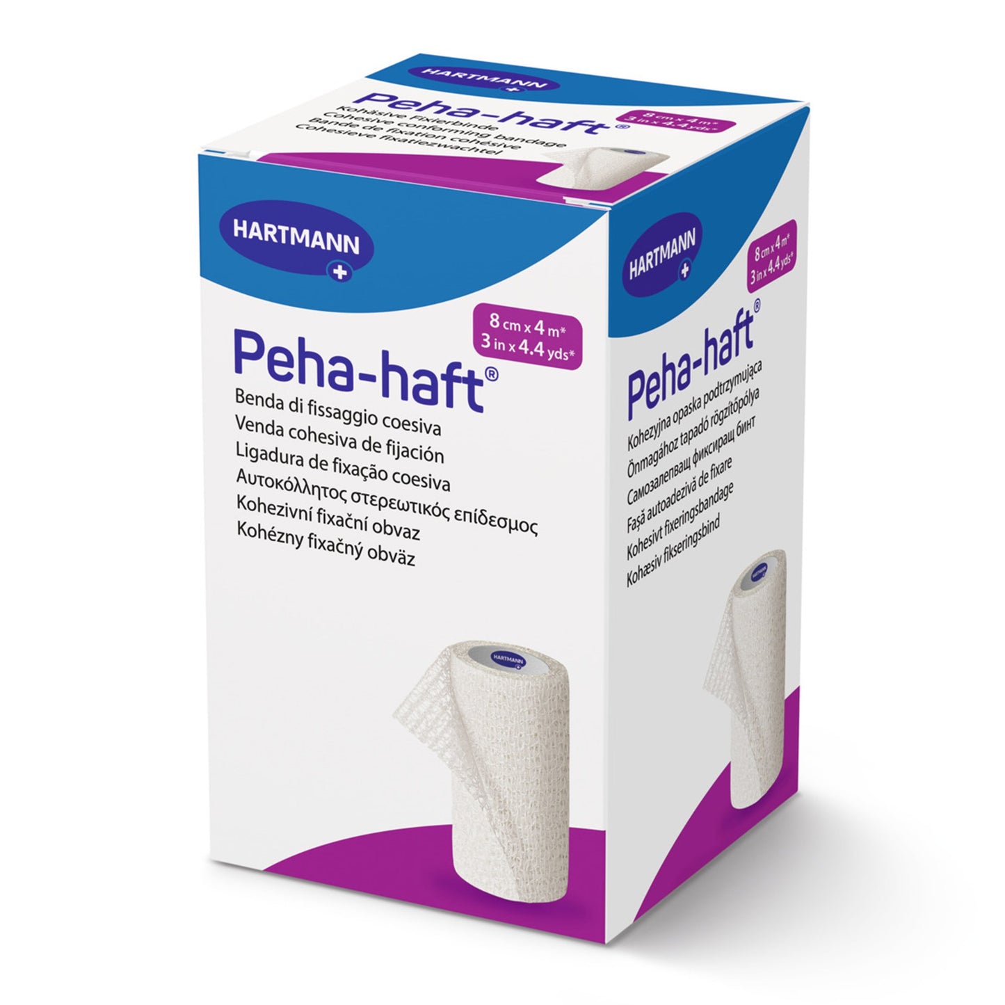 Peha-haft® Absorbent Cohesive Bandage 3 Inch X 4-1/2 Yard Self-Adherent Closure White NonSterile Standard Compression (1065375_CS)