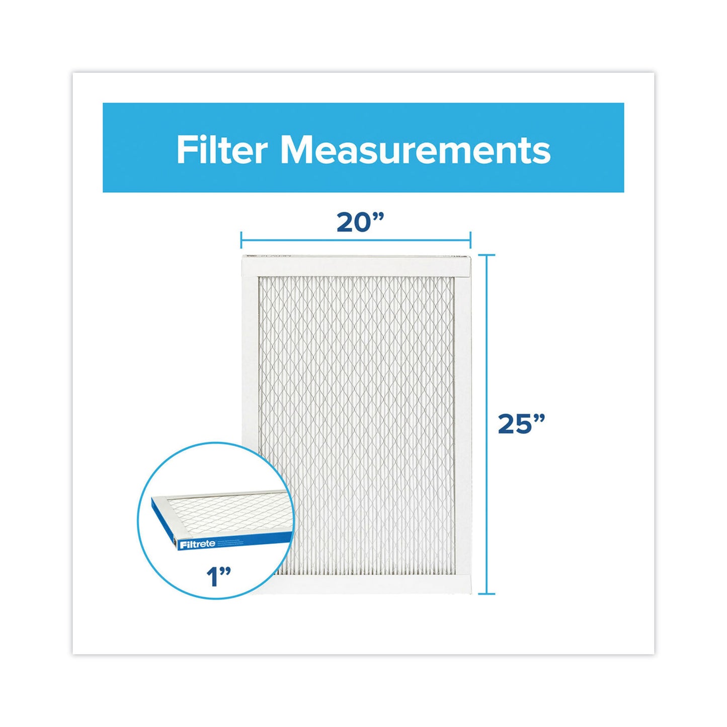 Filtrete™ Premium Allergen, Bacteria and Virus Air Filter, MERV 13, MPR 1900, 20 x 25 (MMM7100222948)