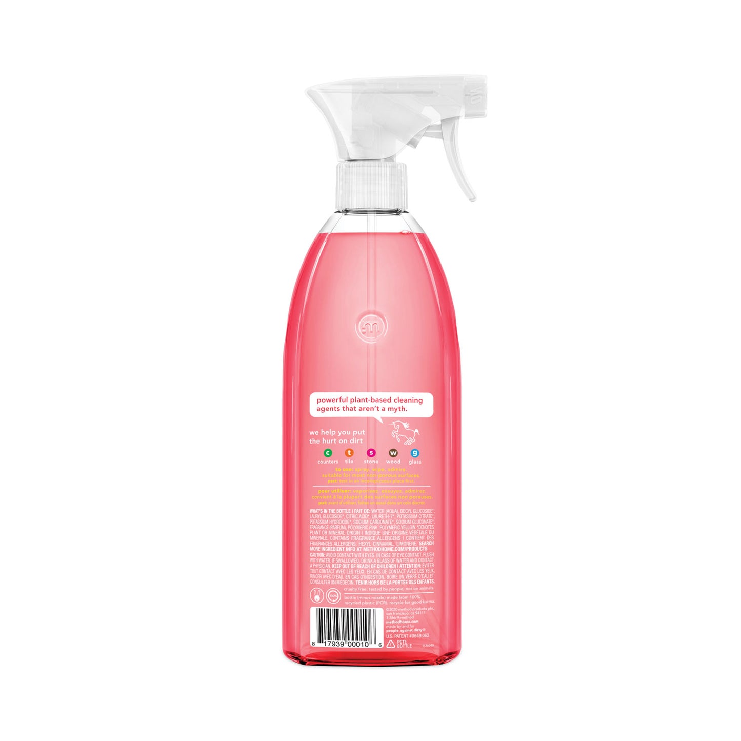 Method® All-Purpose Cleaner, Pink Grapefruit Scent, 28 oz Spray Bottle (MTH377544)