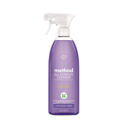 Method® All Surface Cleaner, French Lavender Scent, 28 oz Spray Bottle, 8/Carton (MTH377448CT)