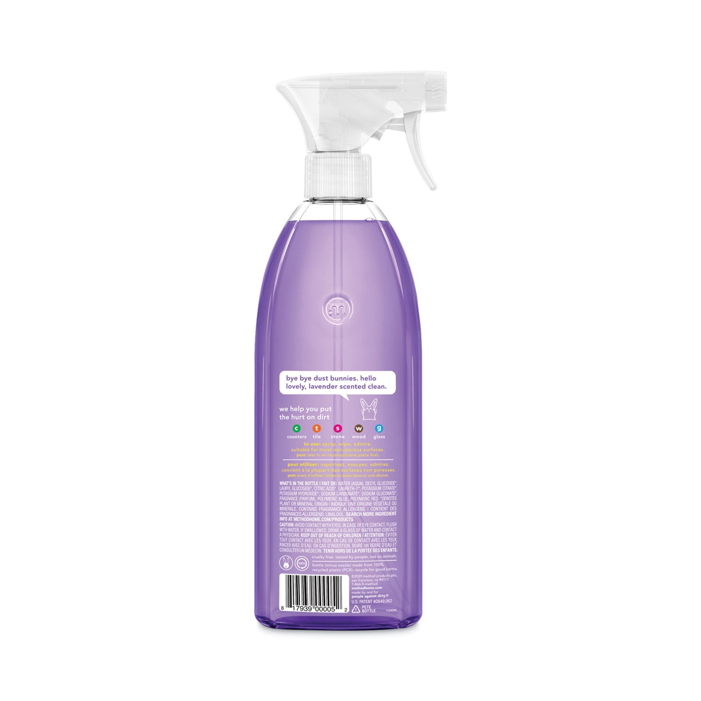 Method® All-Purpose Cleaner, French Lavender Scent, 28 oz Spray Bottle (MTH377448)