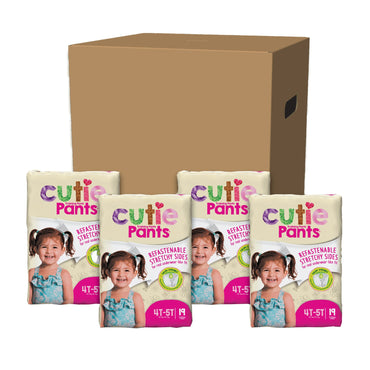 Cutie Pants® Female Toddler Training Pants Size 4T to 5T Disposable Heavy Absorbency (831582_BG)
