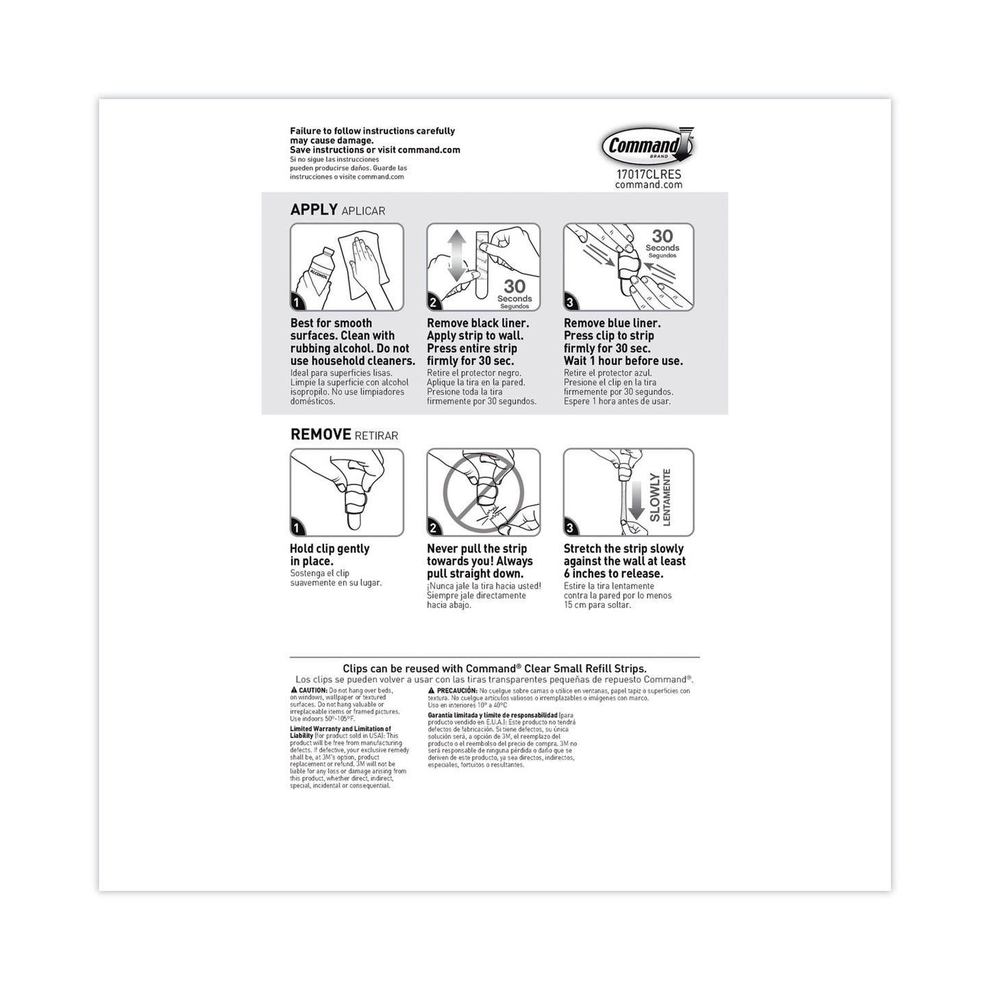 Command™ Cord Clip with Adhesive, Round, 0.75"w, Clear, 10/Pack (MMM17017CLR10ES)