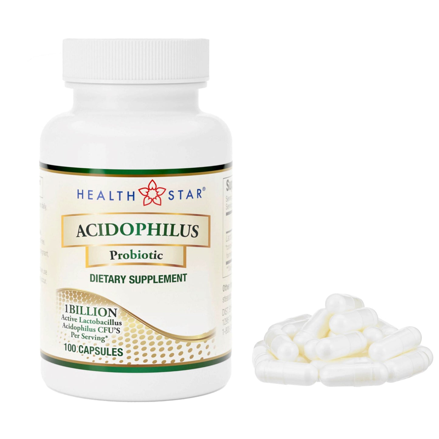 HEALTHSTAR® Probiotic Dietary Supplement 100 per Bottle Capsule (852556_CS)