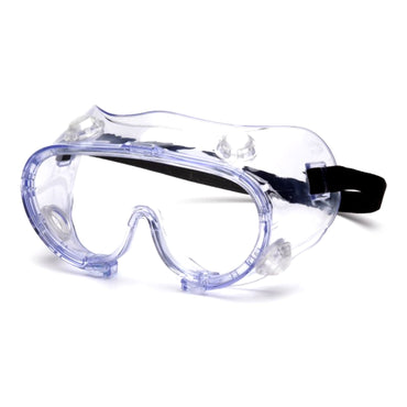 Pyramex® Protective Goggles Fit Over Uncoated Clear Tint Polycarbonate Lens Clear Frame Elastic Strap One Size Fits Most (1239058_BX)