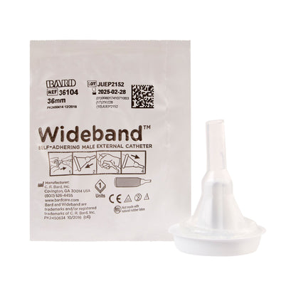 Wide Band® Male External Catheter Self-Adhesive Band Silicone Large (334734_EA)