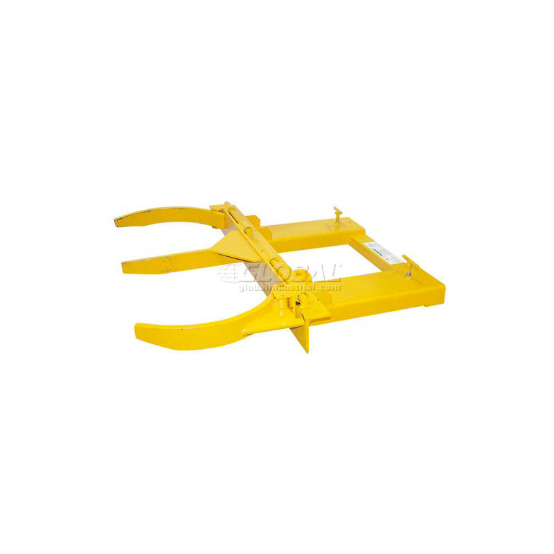 Global Industrial Double Fork Mounted Forklift Drum Gripper 3000 Lb. Capacity (WB795333)