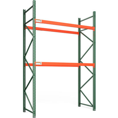 Global Industrial Bolted Teardrop Pallet Rack Starter, 144"Wx 48"D x 144"H, 5702 lbs Shelf Cap (WB412366)
