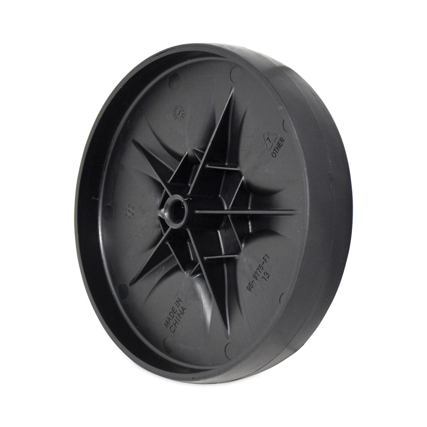 Rubbermaid® Commercial Wheel and Axle Kit for Janitorial Cleaning Cart, 8" Wheel, Black/Gray/Silver, 2/Set (SGS9T73L9GRA)